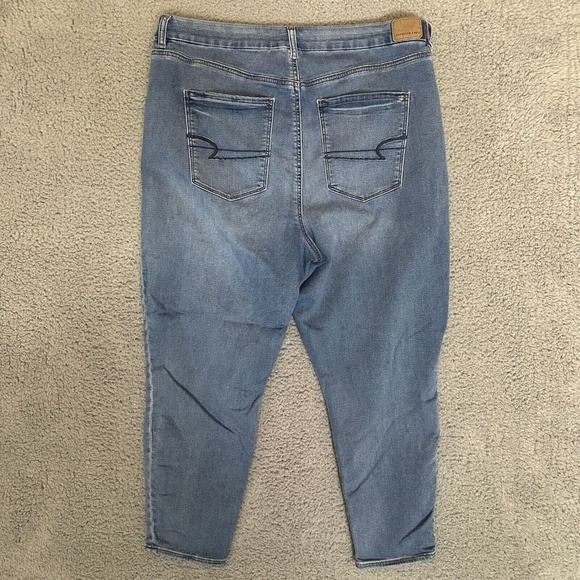 American Eagle Curvy Super Hi-Rise Jegging Womens Jeans Blue Size Plus 20 Short - Picture 6 of 6